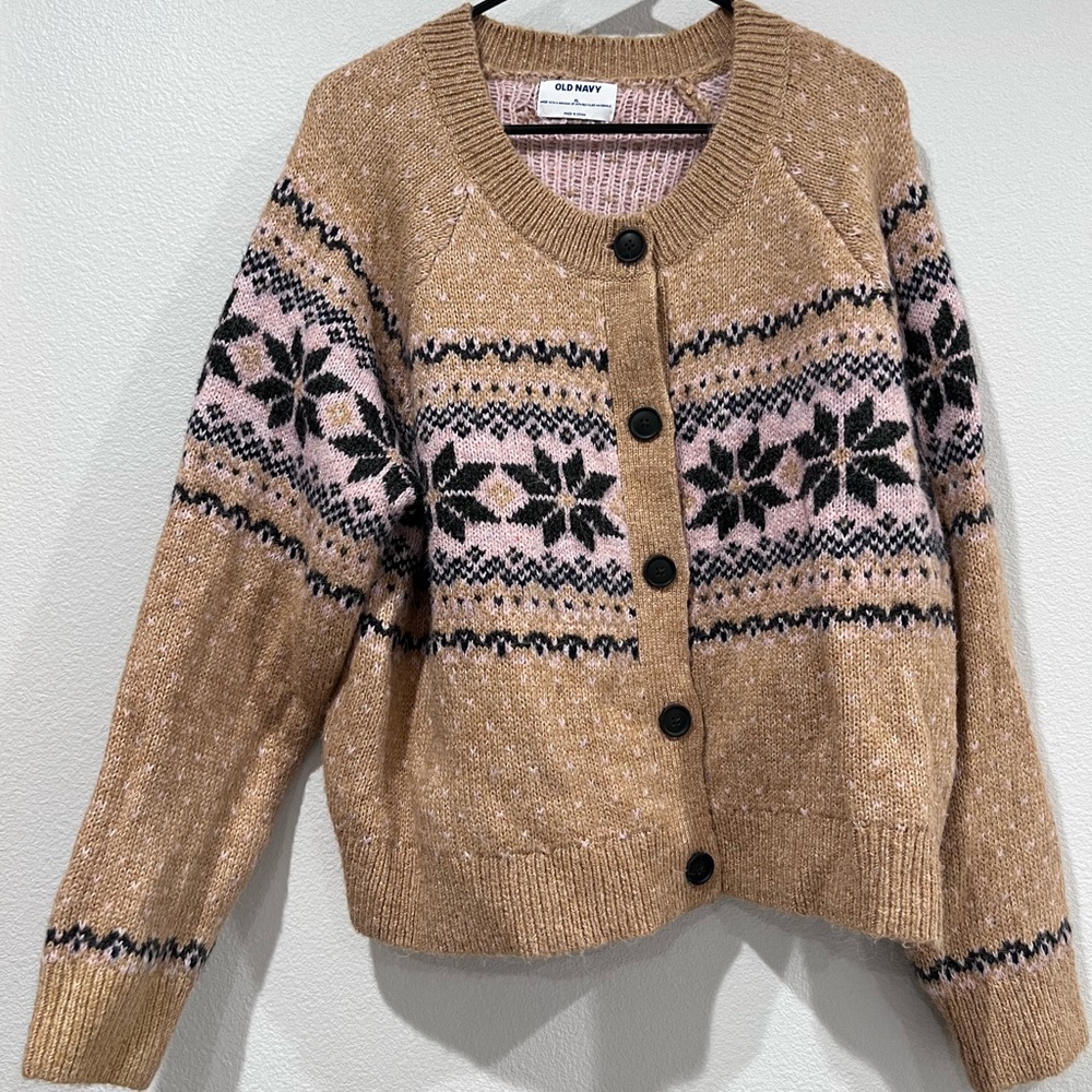 Old Navy Fair isle button down cardigan